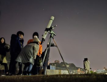 冬の星空観察@未来館(1/11)　　